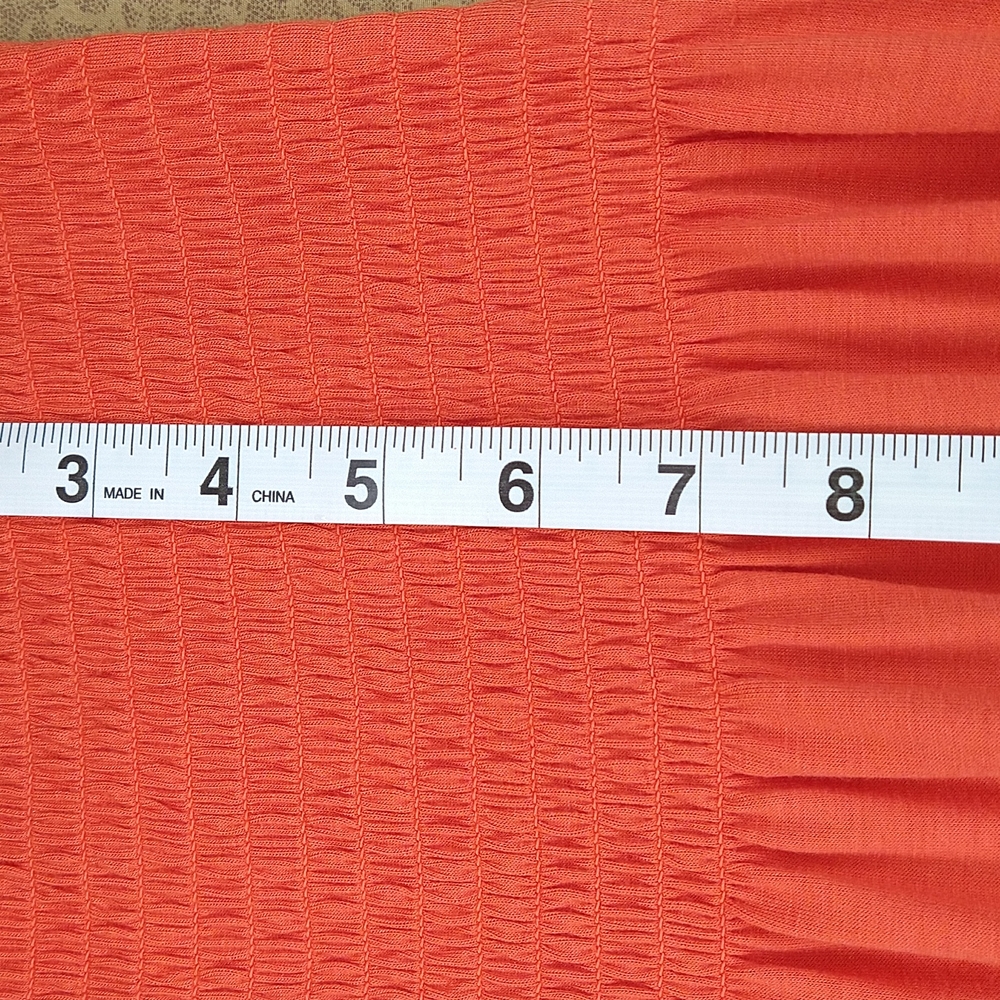 Women Orange Tube Dress Size:L (12-14) - Picture 4 of 7